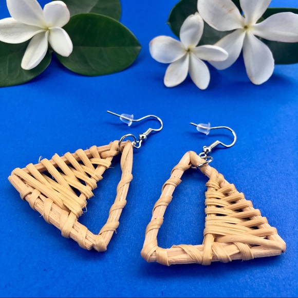 handmade Jewelry - • NWOT! Handmade Wicker Earrings •